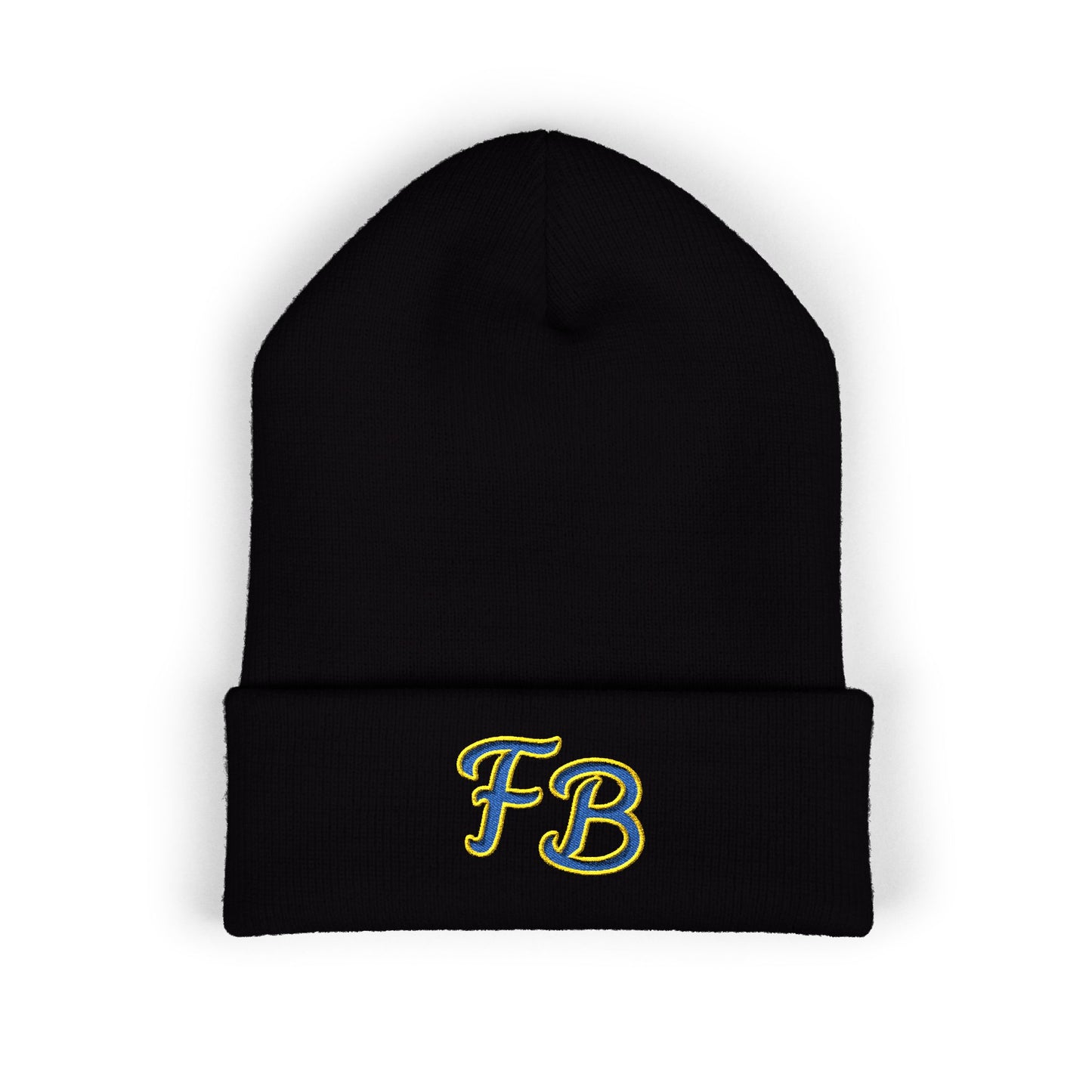 Copy of Embroidered 'FB' Cuffed Beanie - Classic Knit Winter Hat