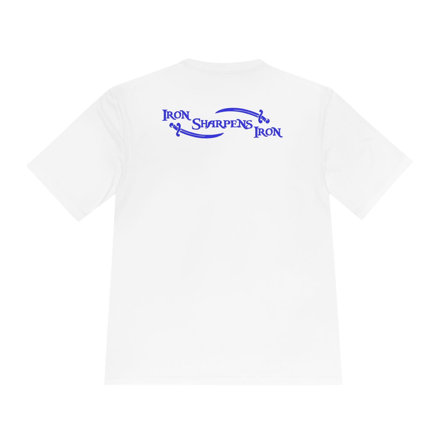 Patriotic 'FB' Tee — American Flag Graphic Front & “Iron Sharpens Iron” Back