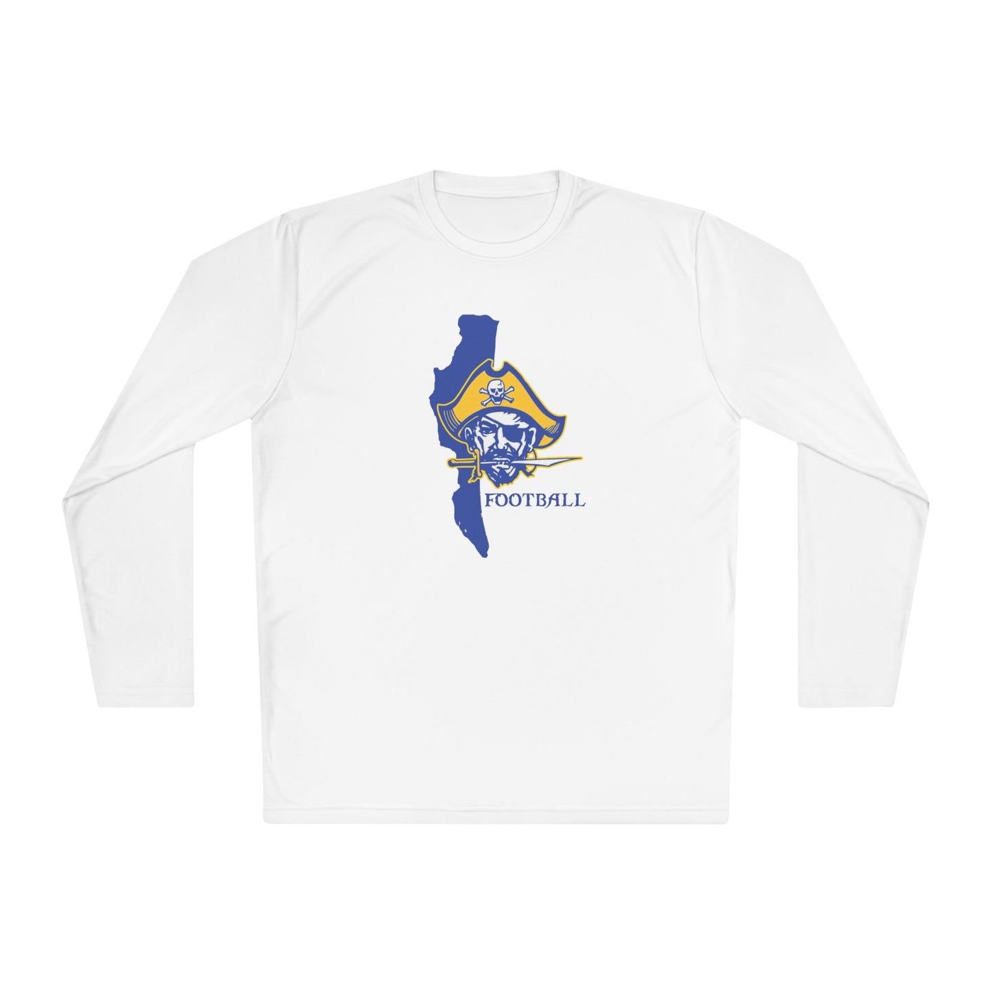 Pirate Football Tee — Lake State Logo Long-Sleeve