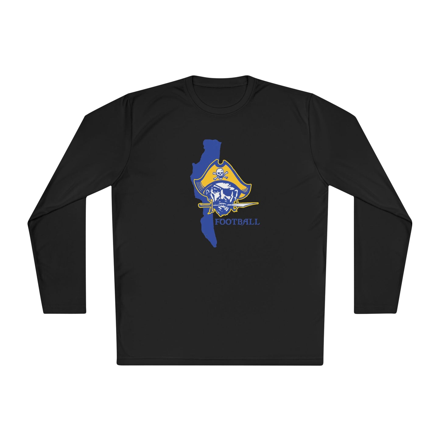 Pirate Football Tee — Lake State Logo Long-Sleeve