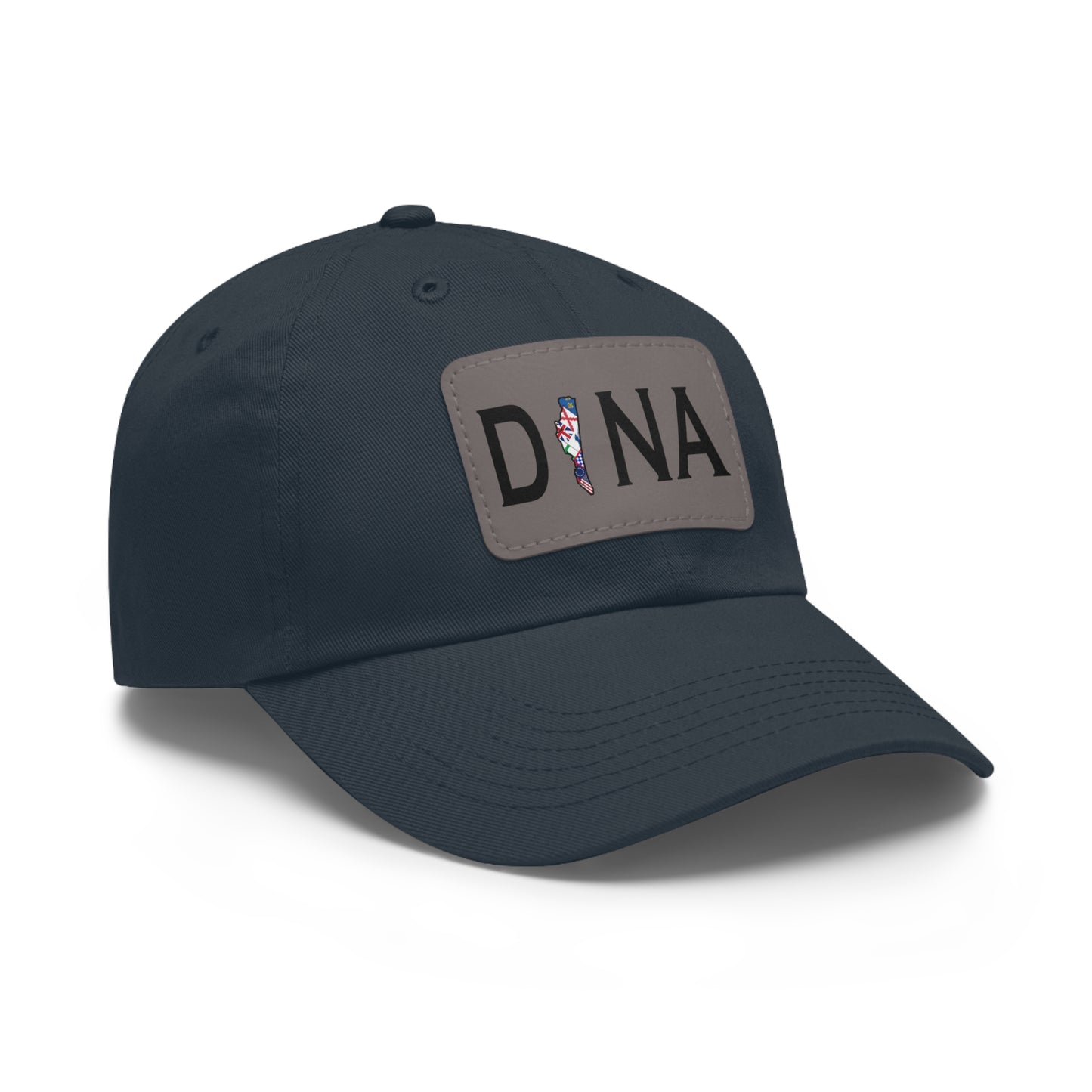 The Local - Dad Hat with Leather Patch (Rectangle)