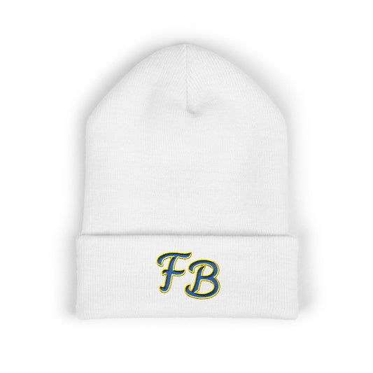 Copy of Embroidered 'FB' Cuffed Beanie - Classic Knit Winter Hat