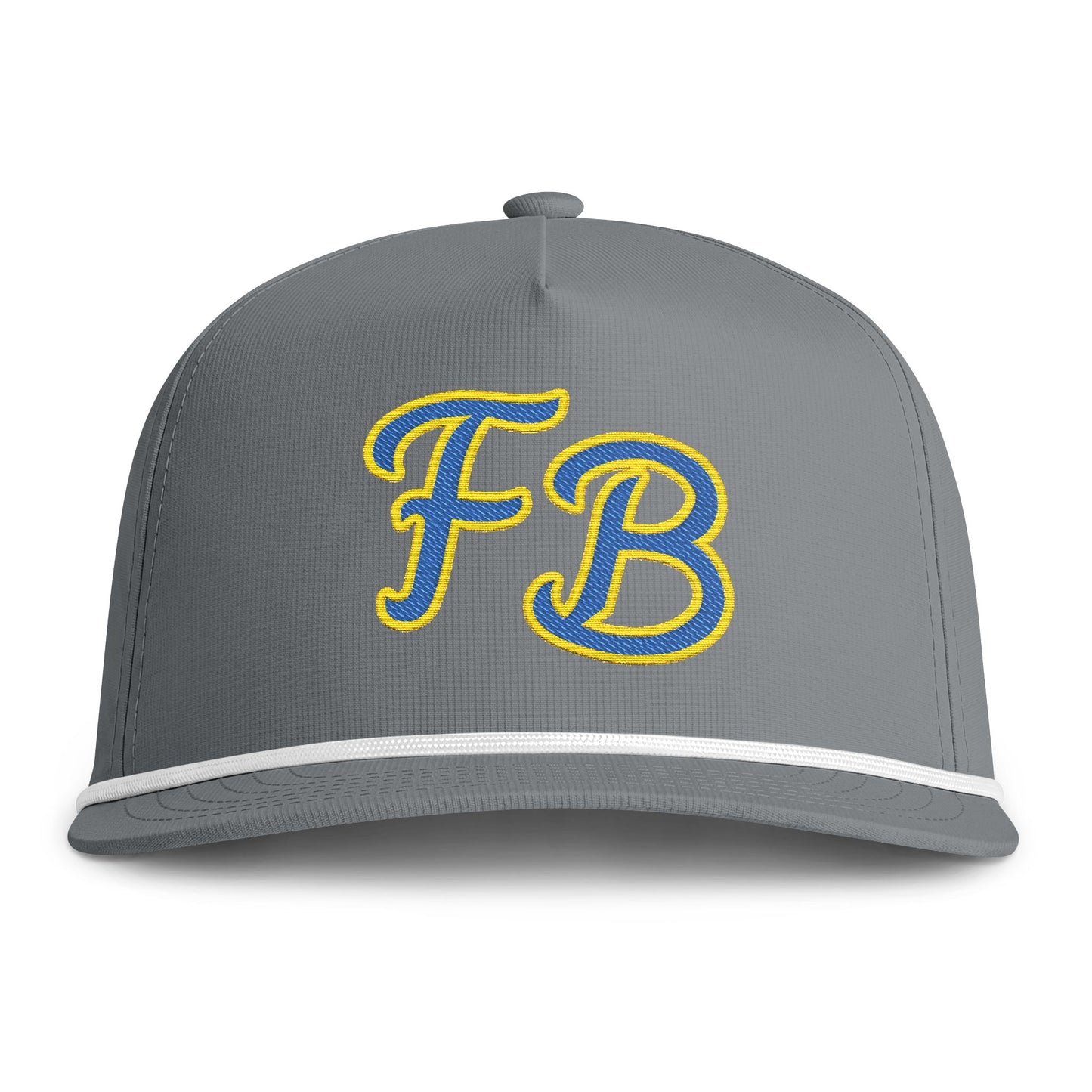 Sunwashed Rope Cap - 'FB' Embroidered Trucker Hat