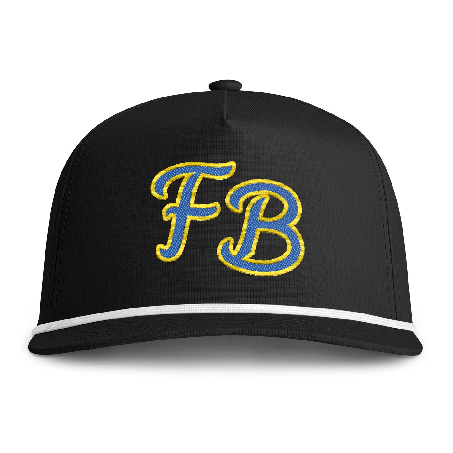 Sunwashed Rope Cap - 'FB' Embroidered Trucker Hat