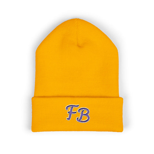 Copy of Copy of Embroidered 'FB' Cuffed Beanie - Classic Knit Winter Hat