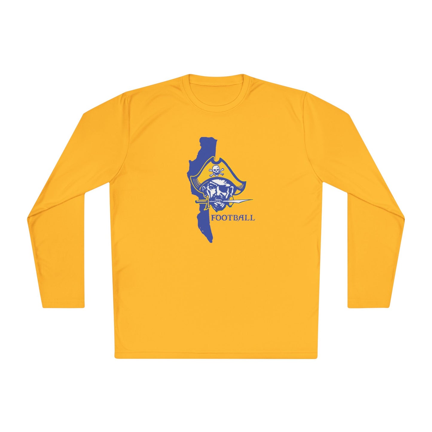 Pirate Football Tee — Lake State Logo Long-Sleeve