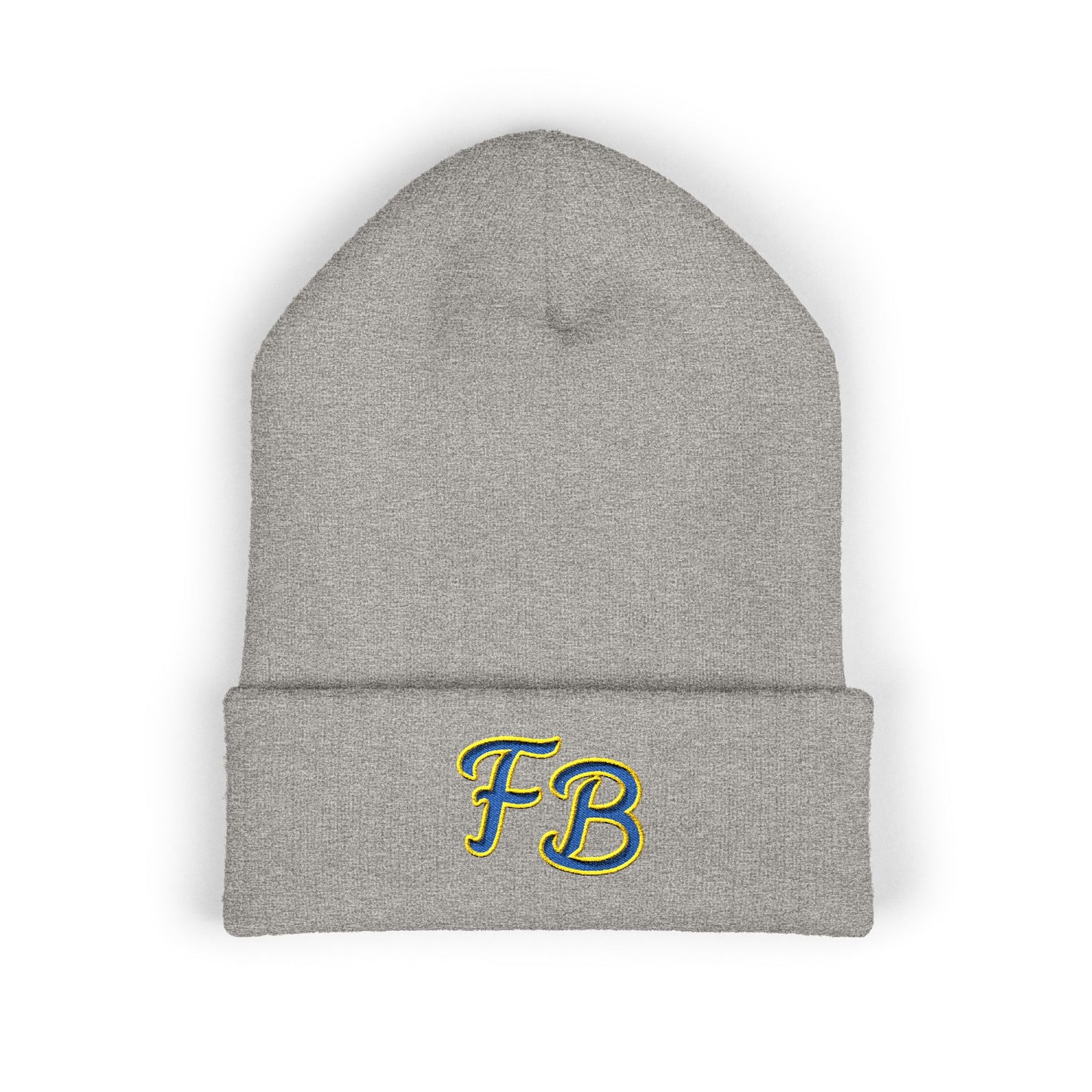 Copy of Embroidered 'FB' Cuffed Beanie - Classic Knit Winter Hat